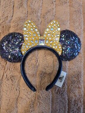 Disney 50th Anniversiary Sequin Minnie Ears Headband